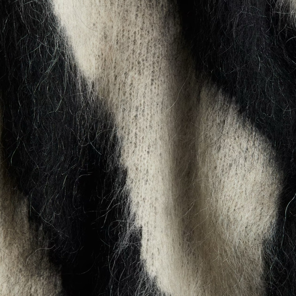 H&M EDITION MOHAIR-BLEND MOCK TURTLENECK SWEATER SIZE XS - Picture 2 of 11